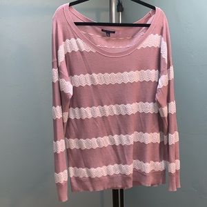 🍁America Eagle Outfitters Lace Sweater Size XL